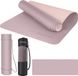 Wan GmbH Tapis de yoga antidérapant - Tapis de sport pour le fitness - Tapis de fitness pour le Pilates - Tapis de gymnastique pour le yoga 183 cm x 61 cm x 0,6 cm - Tapis d'entraînement avec sangle de transport et sac