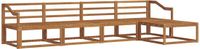 vidaXL - Bank loungeset - 5 zitplekken - Naturel - Massief Acacia Hout