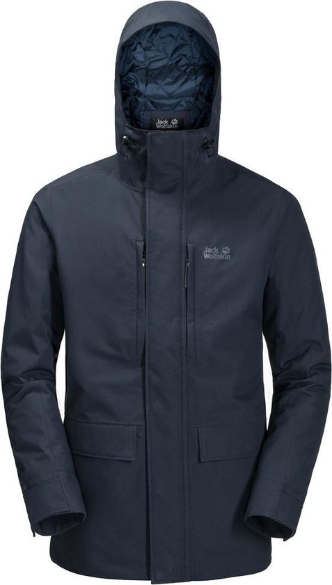 Jack Wolfskin West Coast Outdoorjas Heren - Night Blue - Maat S