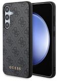Guess 4G Back Case - Geschikt voor Samsung Galaxy S24 (S921) - Grijs