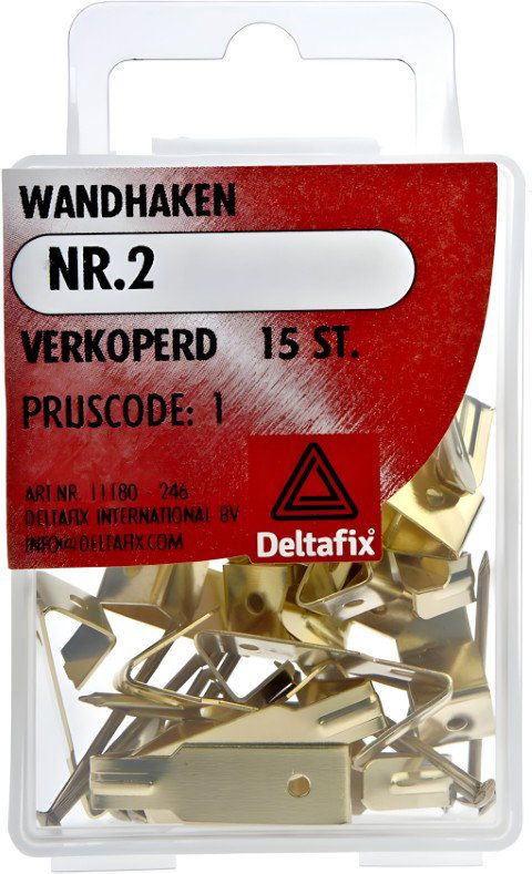Deltafix Wandhaken nr.2 verkoperd 15st