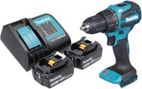 Makita DHP 490 SF accu klopboormachine 18 V 65 Nm borstelloos + 2x accu 3.0 Ah + lader