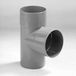 Dyka T-stuk 2x mof 1x spie 90° PVC gris keurmerk BRL2012 100mm