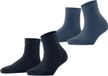 Esprit Plush eenkleurig katoen multipack sokken dames veelkleurig - maat 35-38