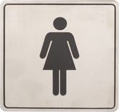 Oxloc Pictogram RVS 100x100 dames-wc
