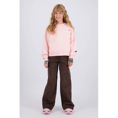 Raizzed sweater met logo - roze