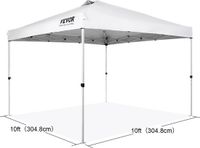 Roxana® Tente - Blanc - Abri de jardin - Tente de jardin - Imperméable - Étanche - 304,8x304,8cm - Tente pour jardin