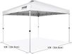 Roxana® Tente - Blanc - Abri de jardin - Tente de jardin - Imperméable - Étanche - 304,8x304,8cm - Tente pour jardin