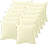 vidaXL Kussensloop 12 pcs HEERLEN Crèmekleurig 45 x 45 cm Polyester