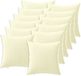 vidaXL Kussensloop 12 pcs HEERLEN Crèmekleurig 45 x 45 cm Polyester