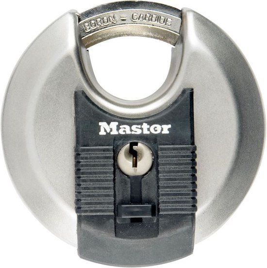 Masterlock 70 mm Hangslot - Roestvrij Staal - Zilver/Zwart