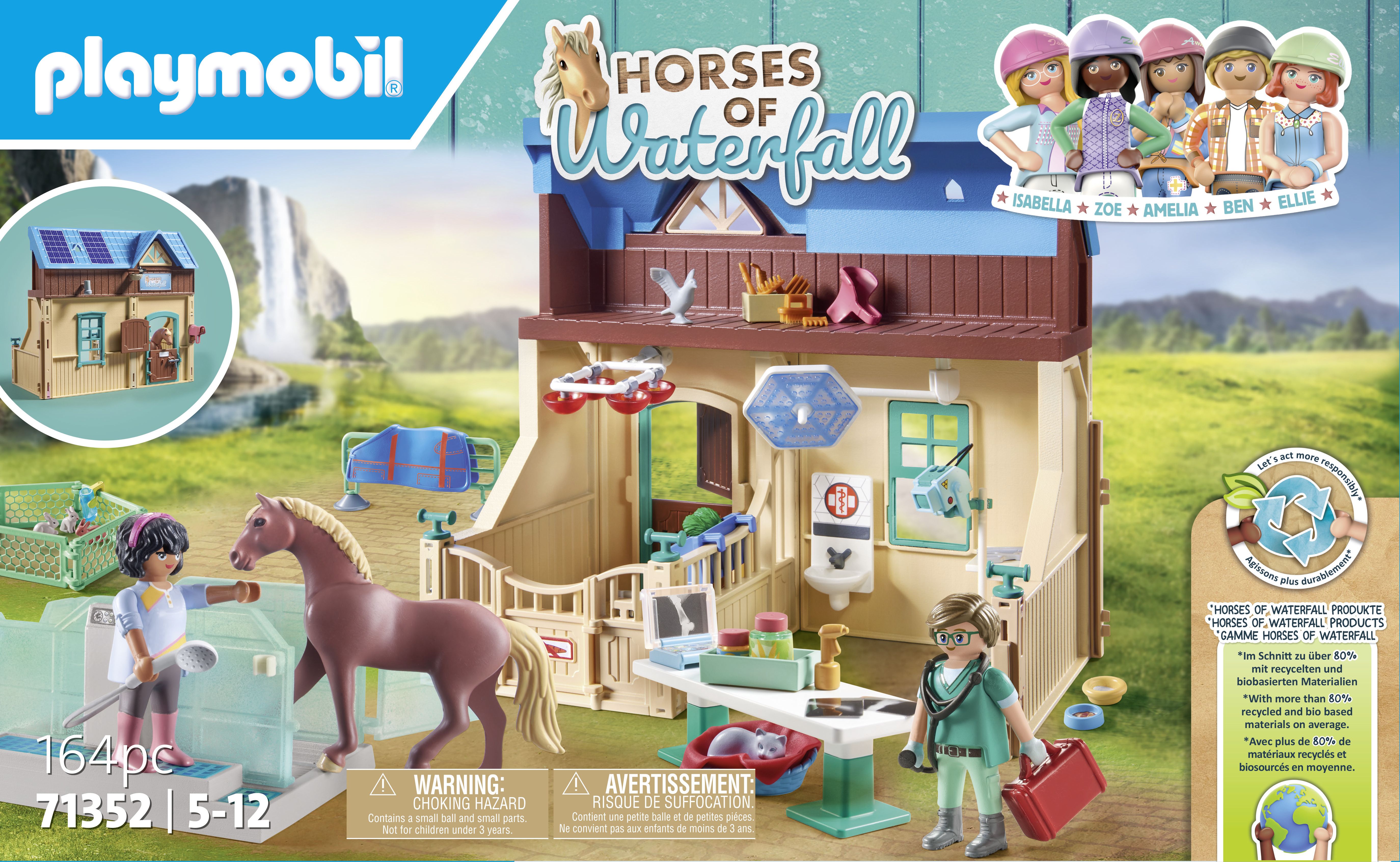 PLAYMOBIL 71352 Horses of Waterfall Paardrijtherapie & dierenartsenpraktijk - Farm - 5-12 years