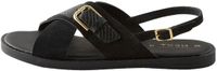 Next - Dames - Forever Comfort® sandalen met gespdetail, hielbandje en extra brede pasvorm - Zwart
