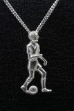 MOOYE ® - Collectie Zilveren Voetballer ketting hanger
