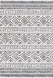 Safavieh Tulum Collectie TUL267 Vloerkleed, Ivoor & Zwart, 91 x 152 cm