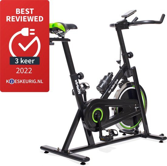 VirtuFit Tour Indoor Cycle - Indoorfiets - 21 kg Vliegwiel - Zwart/Wit