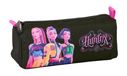 Safta K-Pop Demon Hunters - Trousse avec Fermeture éclair et Compartiment, idéale pour Les Enfants d'âge Scolaire, Confortable et Polyvalente, qualité et résistance, 21 x 7 x 8 cm