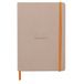 Rhodia Softcover Notitieboek – A5 – 160 Bladen – Gelijnd – Ivoorkleurig Papier 90 g/m² – Met Elastieksluiting - Rozen touch