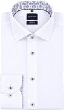 Olymp Luxor Overhemd Fine Herringbone Wit - Maat 48