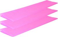 Haza Crepe papier platte vellen - 3x - roze - 250 x 50 cm