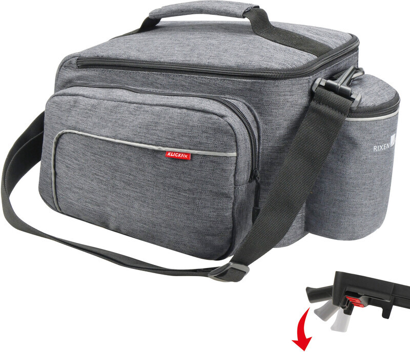 KlickFix Rackpack Sport Luggage Carrier Bag UniKlip, grey