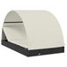 VidaXL Ligbed 2-persoons met rond dak 211x112x140 cm poly rattan zwart