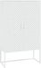vidaXL Hoge kast 80x35x135 cm staal wit
