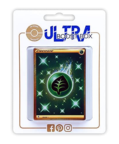 my-booster Énergie Plante (Grass Energy) 283/264 Shiny Gold Energy - Myboost X Epée et Bouclier 8 - Poing de Fusion - Doos met 10 Franse Pokemon kaarten