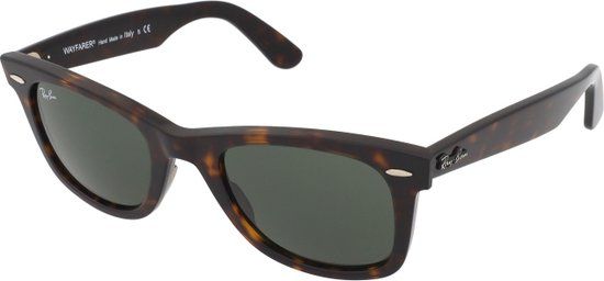 Ray-Ban ORIGINAL WAYFARER CLASSIC Zonnebril - Unisex - Vierkant - Schildpad - Groen - M/L