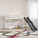 Maison Exclusive - Lit mezzanine pour enfant avec toboggan, blanc et anthracite, 90 x 200 cm