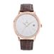 JAPY Heren analoog quartz horloge met lederen band 2900203