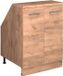 Vicco Rion Kast voor schuine wand – 60 x 81.6 cm met 2 deuren, kastromp 60 cm diepte Krachtige eik goud