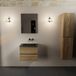 Mondiaz Aivy badmeubelset - 60x45x50cm - 0 kraangaten - 1 wasbak urban Solid surface - Midden - 2 lades - Met spiegel - Melamine Chai AIVY80267