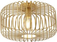 Searchlight Crib - plafondverlichting - Ø 40 x 23 cm - mat goud