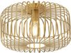 Searchlight Crib - plafondverlichting - Ø 40 x 23 cm - mat goud