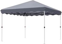Bolt Edge Gazebo - Pergola - Tente de réception - Tente de plage - Pour terrasse, fête et jardin - 3x3m - Gris
