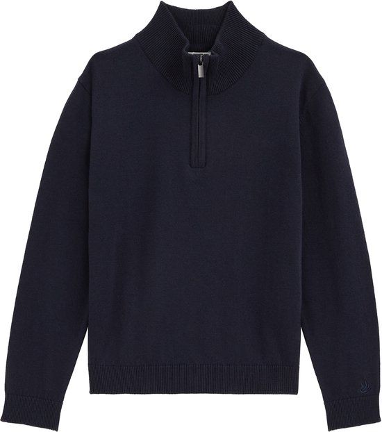 WE Fashion Jongens gebreide trui met quarter-zip