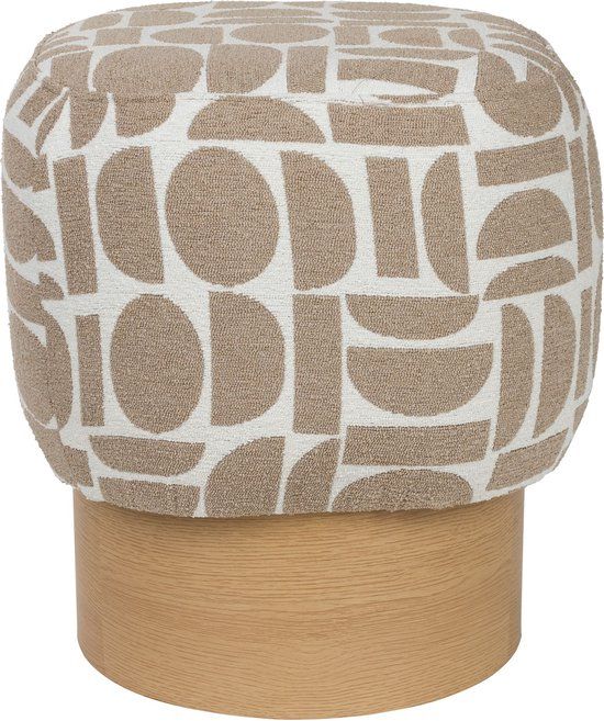 Housecraft Living Cyril Poef/Krukje Vierkant Beige