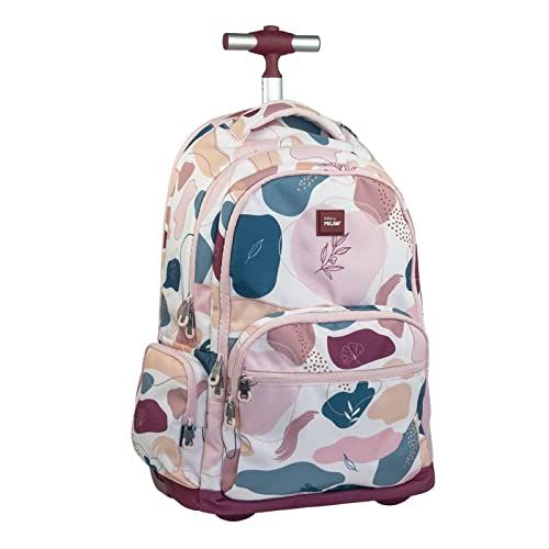 MILAN Rugzak met wielen, 6 ritssluitingen (25 l) slow, pink