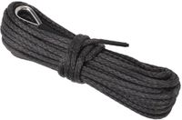 Bol Winch Recovery Kabel 6mm - 7800lbs Breeksterkte - Nylon Noir - UV Bestendig voor SUV, Truck, ATV, UTV