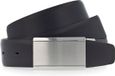 Vanzetti Leren Riem Dresscode: Business 35mm Cambered Belt W90 Black Zwart