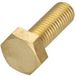 Vis à métaux laiton tête hexagonale TH M6x40 - 30 pièces