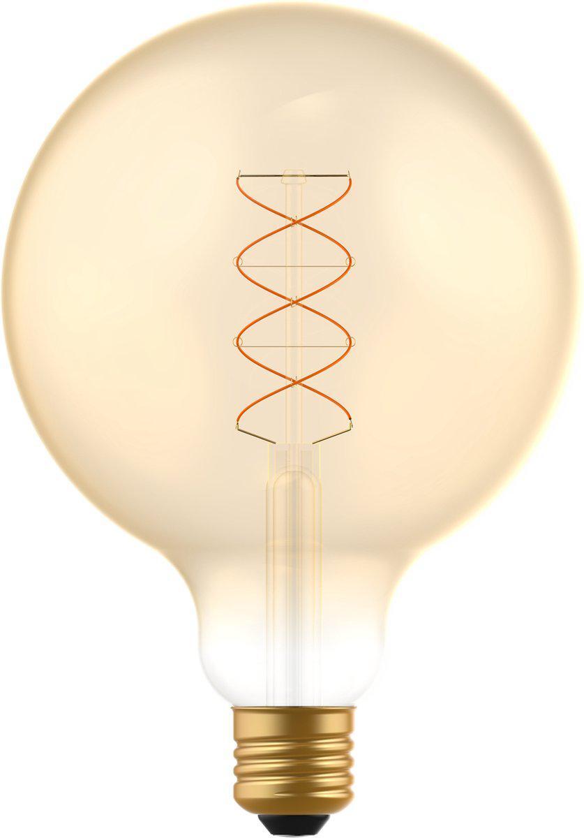 LED.nl DecoDim LED Lamp Goud E27 - XXL Ø 12.5 cm - Dimbaar - Extra warm wit - 5W (25W)