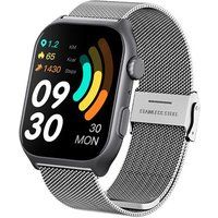 SZSMART Smart Sports Watches SZSMART GTS7 2 Bluetooth Magnetisch Opladen voor Android & IOS - Milanese Zilver