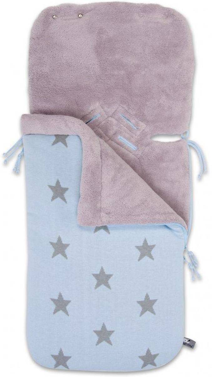 Baby's Only Voetenzak Ster Babyblauw/Lichtgrijs