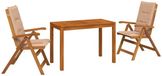 vidaXL Ensemble de jardin 3 pièces Naturel Acacia massif
