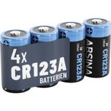 Absina CR123A Speciale batterij Lithium 1300 3 V – 4 stuks