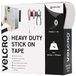 VELCRO Merk, Heavy Duty Stick On Tape, op lengte gesneden industriële extra sterke dubbelzijdige haak & lus zelfklevende tape perfect voor kamerinrichting en thuis, kantoor, garagegebruik, wit, 50 mm
