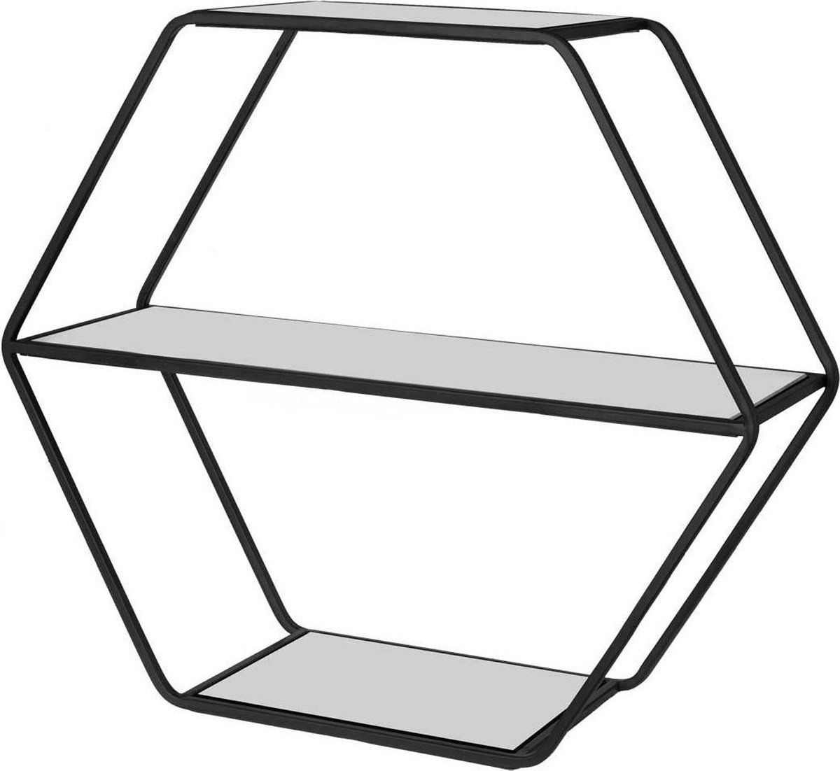 Riverdale Etagère rect. Rocco zwart 55cm - Zwart