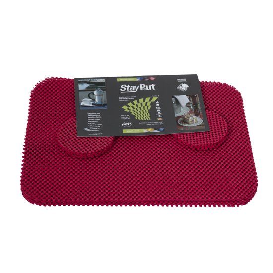 Isagi StayPut - Placemats en Onderzetters - 6 stuks - Rood